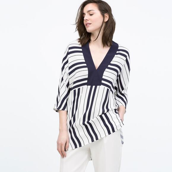 Zara Striped Tunic size Small - Picture 1 of 10